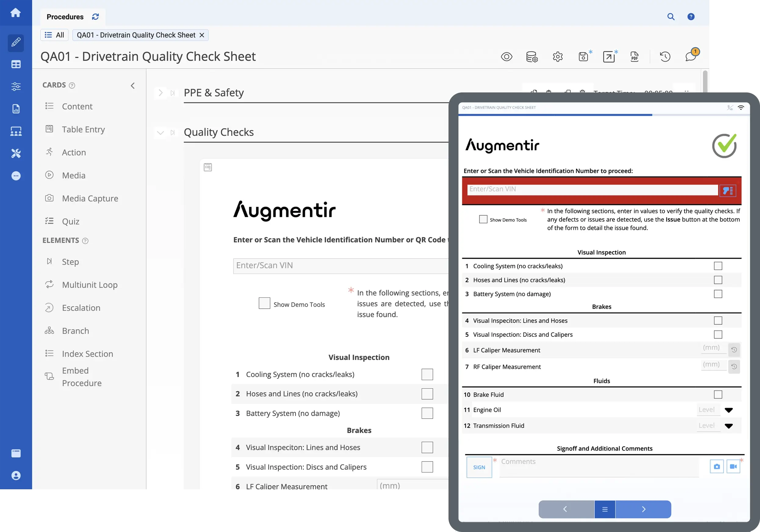 Smart forms from Augmentir