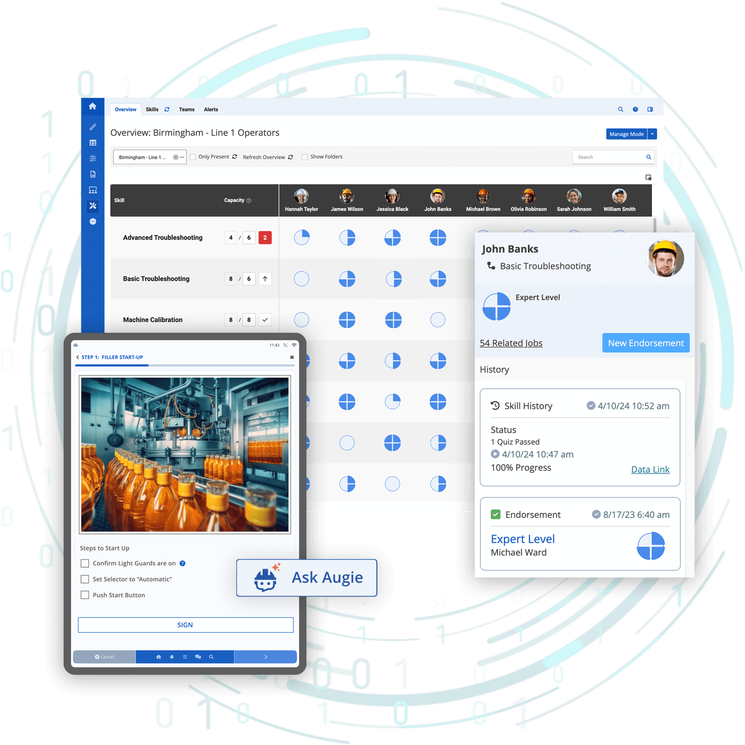 Plataforma de trabajadores conectados Augmentir