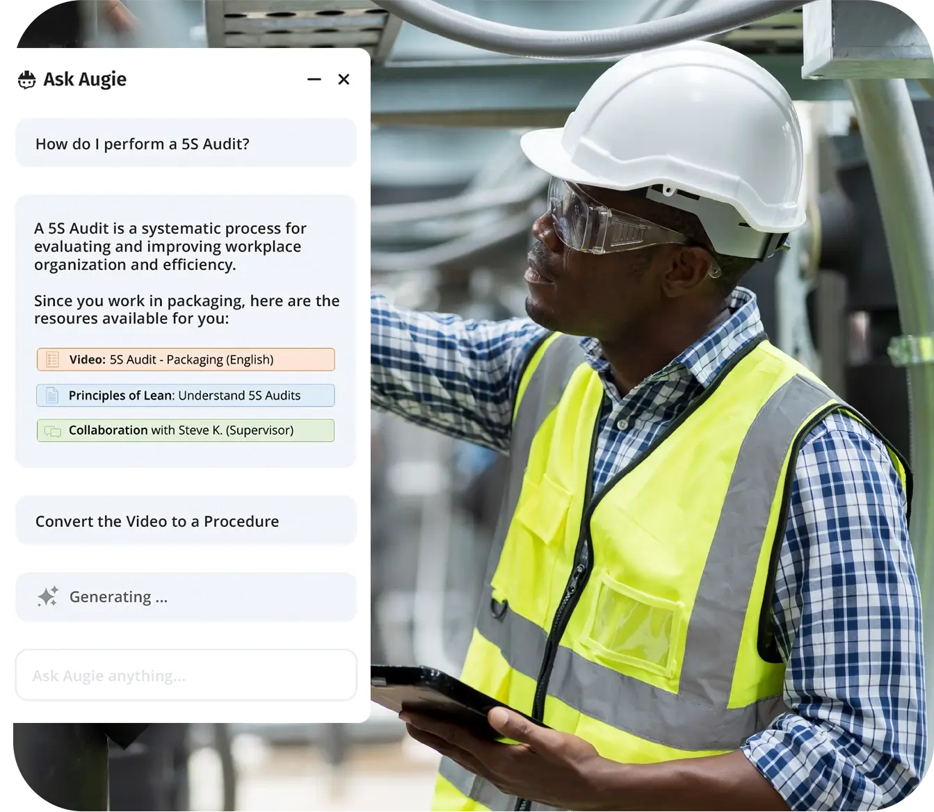 Augie Convert Content Papierlose Werkstatt