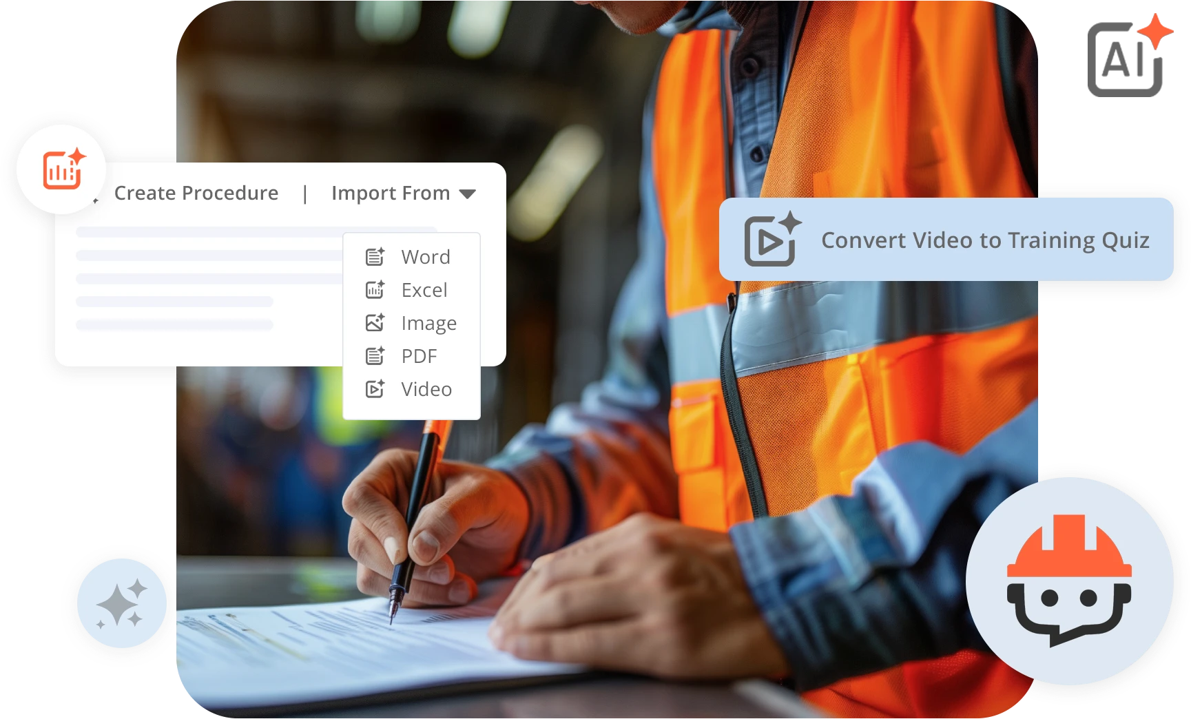create and convert content with augie as a first step in your connected worker journey