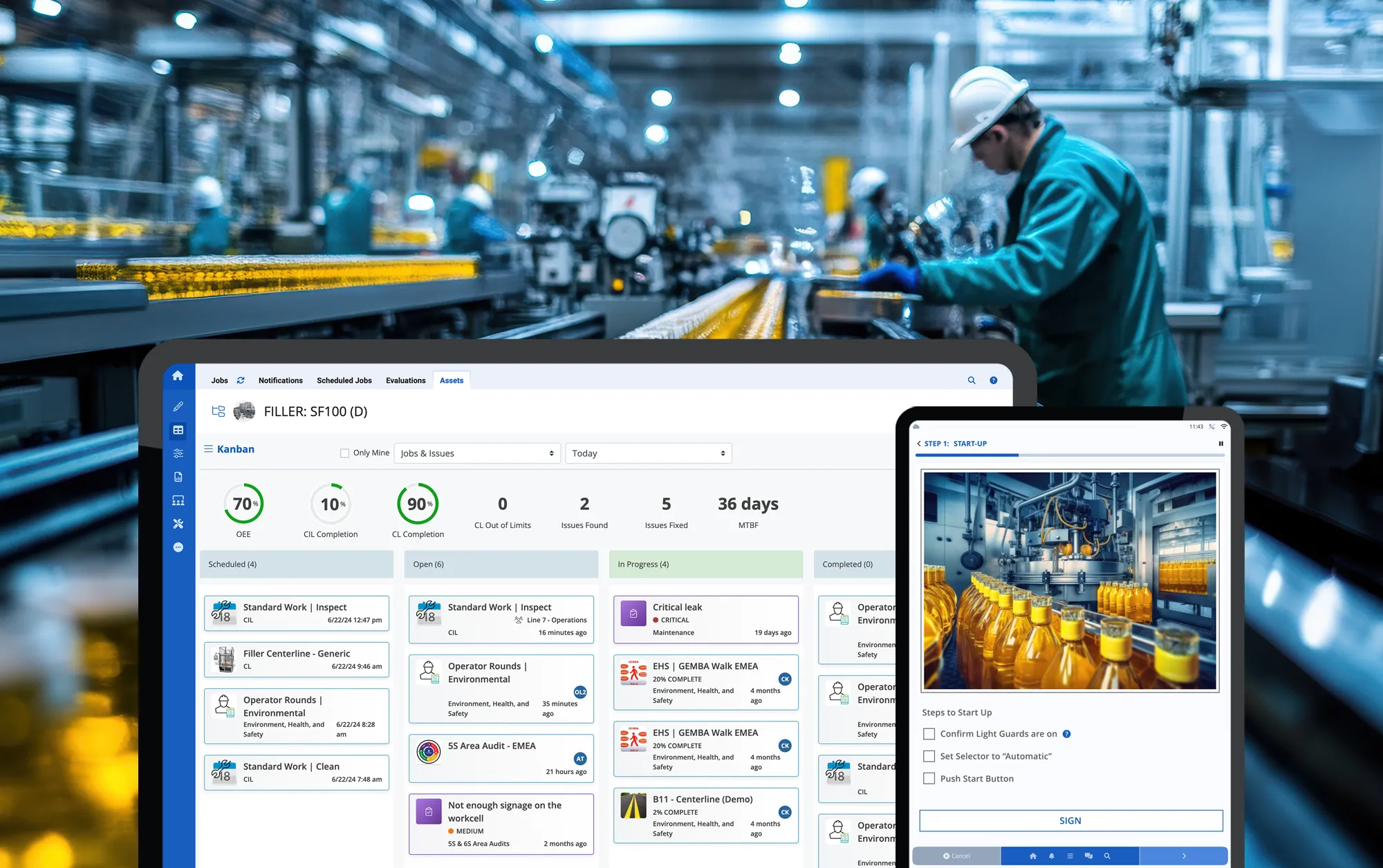exemple de logiciel de production numérique lean d'augmentir