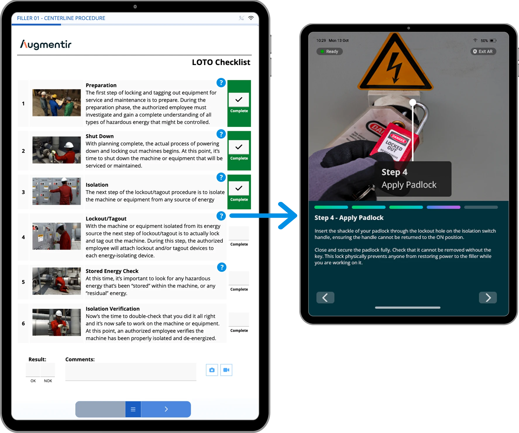 augmented reality standard work instructions