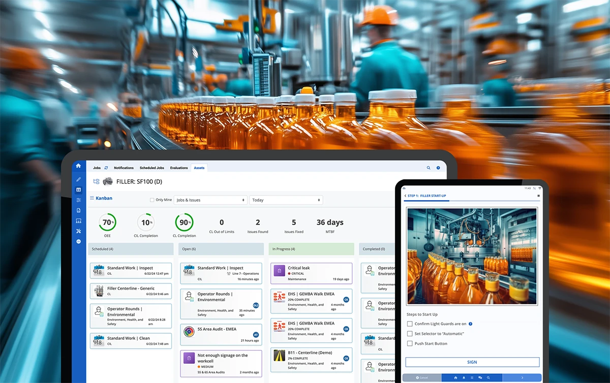 digital food and beverage manufacturing with augmentir