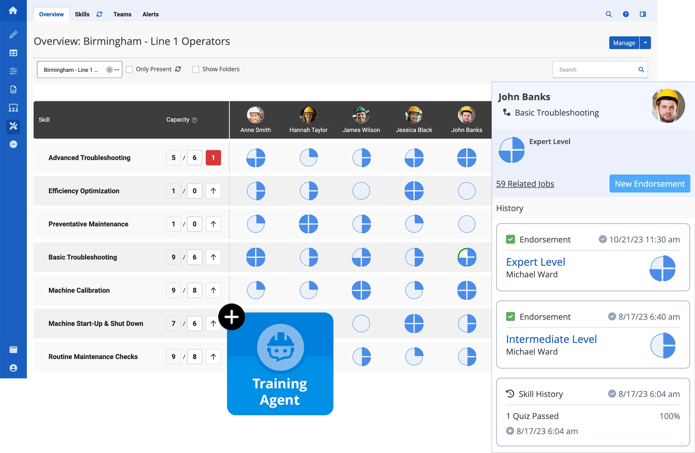 Logiciel de gestion des compétences et de formation avec agents IA d'augmentir
