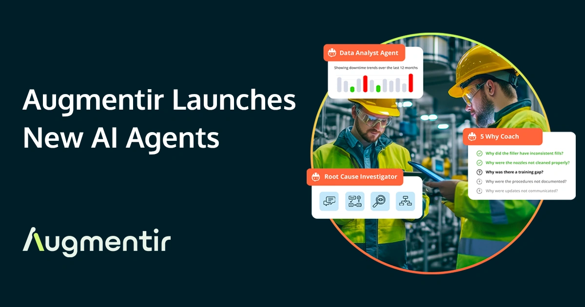 Augmenter lance de nouveaux agents d'IA pour les opérations industrielles