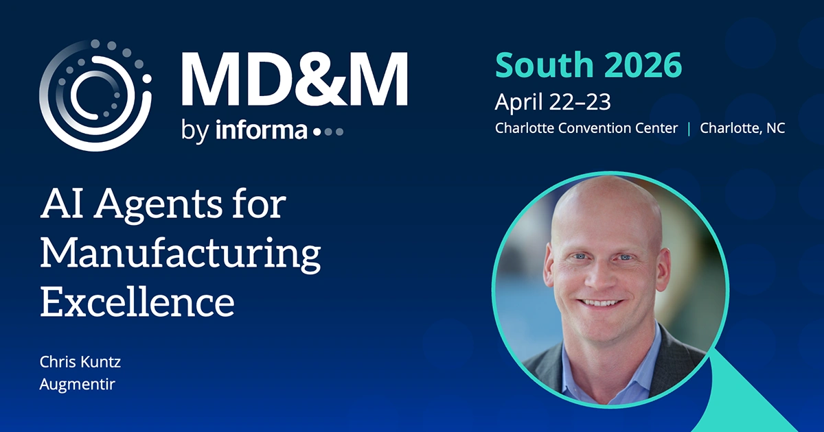 md&m south 2026 hear chris kuntz talk about ai agents for manufacturing excellence